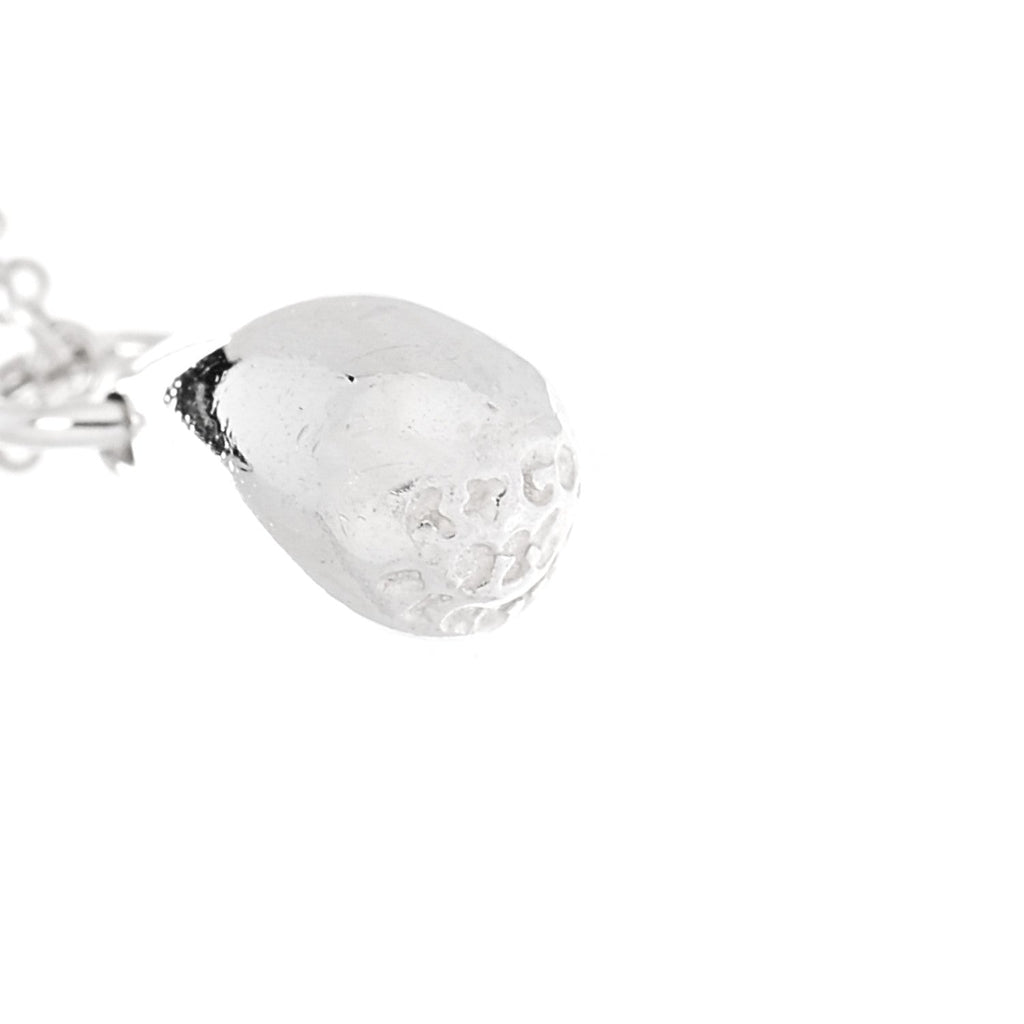 Sterling Silver 12mm Elsa Peretti Teardrop Pendant Necklace
