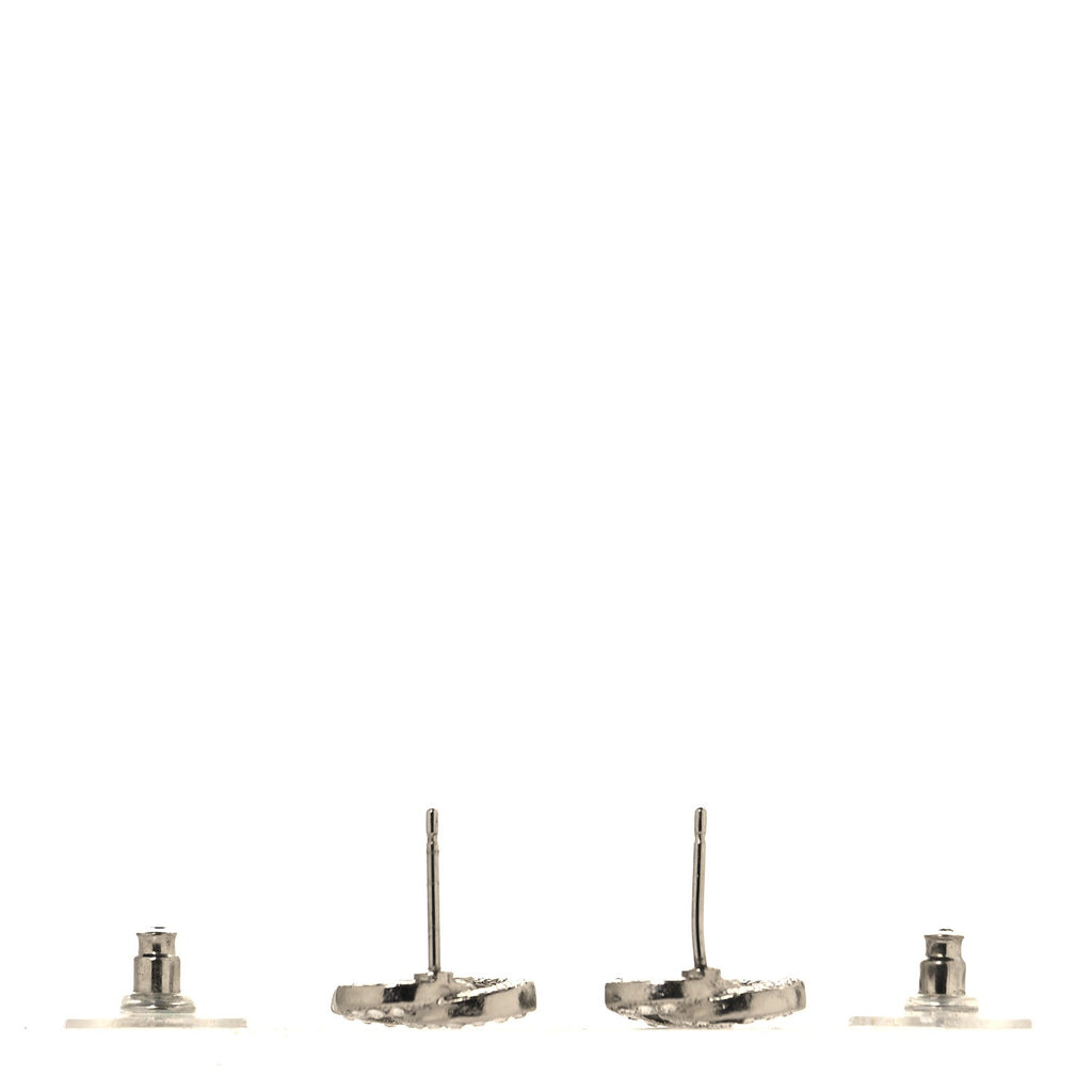 Crystal CC Earrings Silver