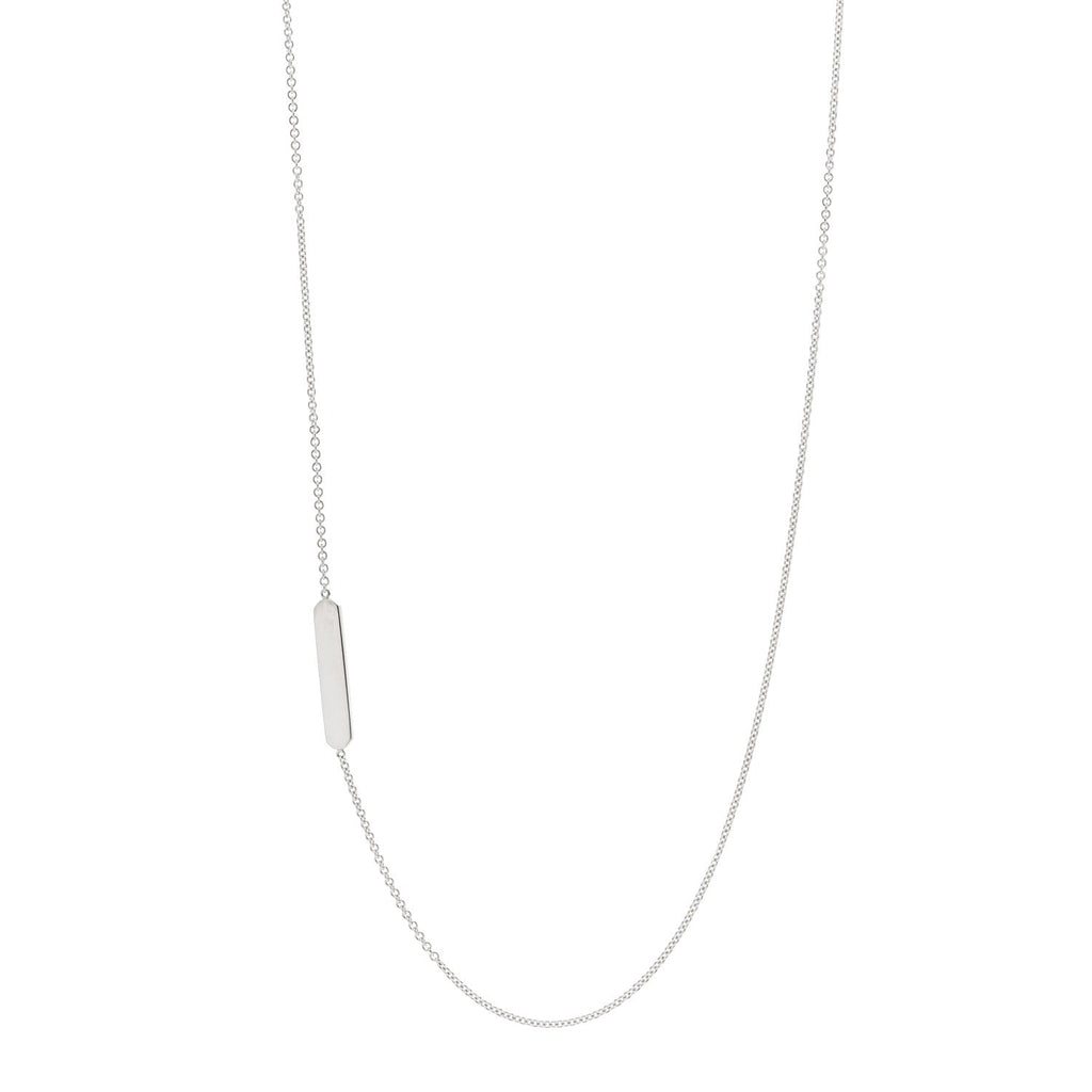 Sterling Silver Tag Chain Necklace