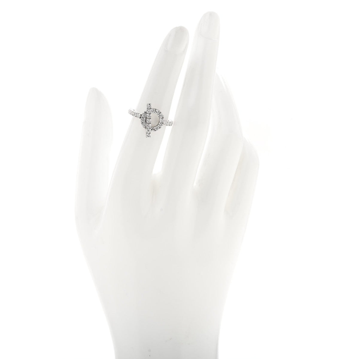 18K White Gold Diamond Finesse Ring 51 5.75