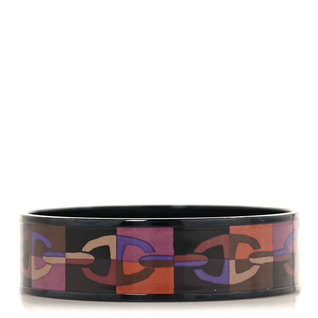 Enamel Printed Optique Chaine D'Ancre Wide Bracelet 65