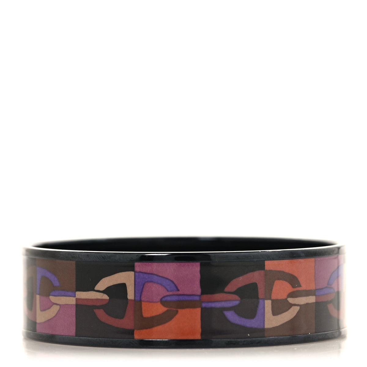 Enamel Printed Optique Chaine D'Ancre Wide Bracelet 65