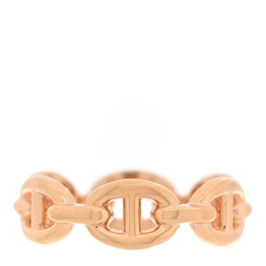 18K Rose Gold PM Chaine d'Ancre Enchainee Ring 50 5.25