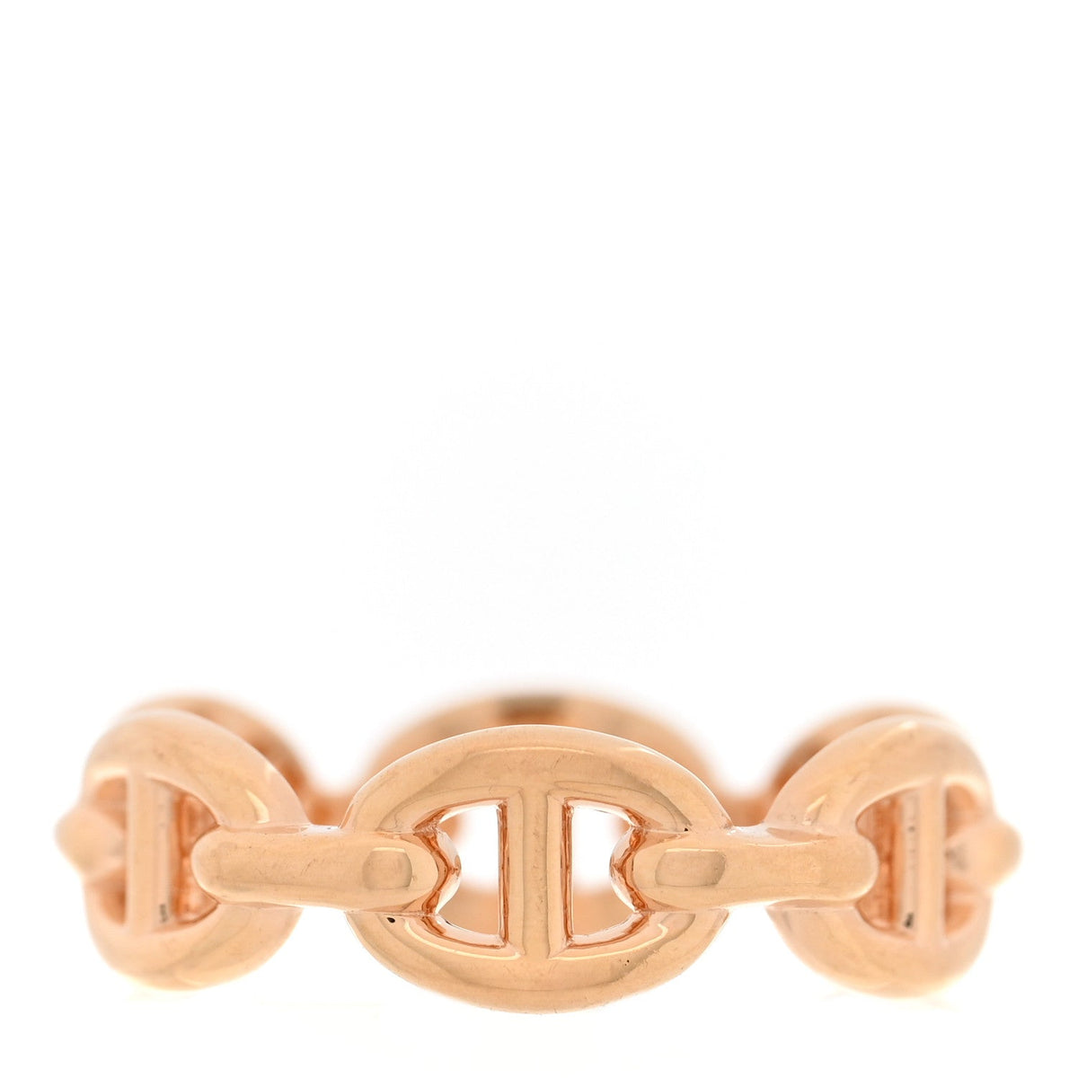 18K Rose Gold PM Chaine d'Ancre Enchainee Ring 50 5.25