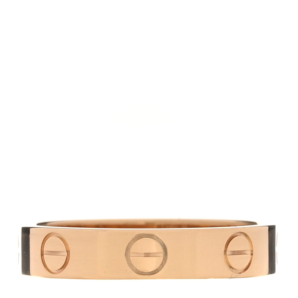 18K Yellow Gold 3.5mm LOVE Wedding Band Ring 50 5.25