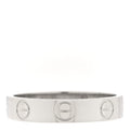 18K White Gold 3.5mm LOVE Wedding Band Ring 49 5