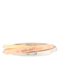 18K Pink Yellow White Gold Small Trinity Ring 49 5