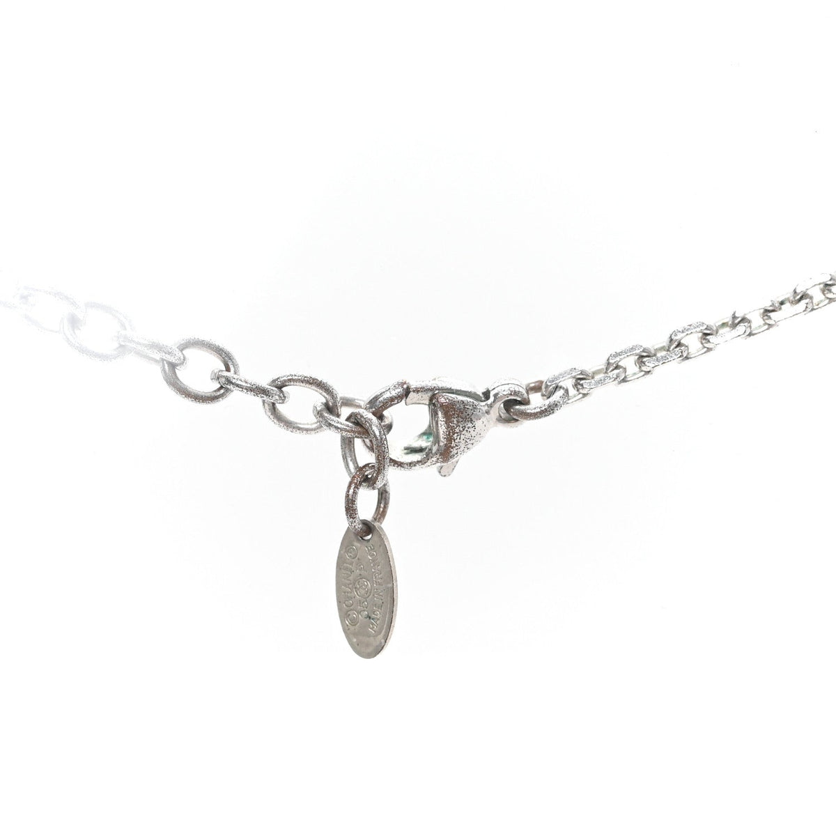 Crystal CC Necklace Silver