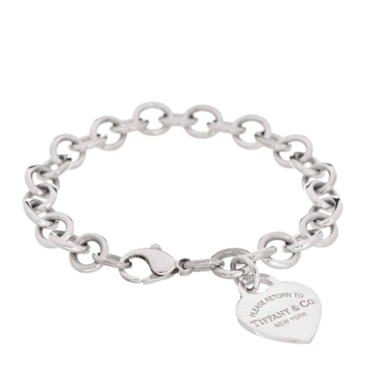Sterling Silver Return to Tiffany Heart Tag Charm Bracelet