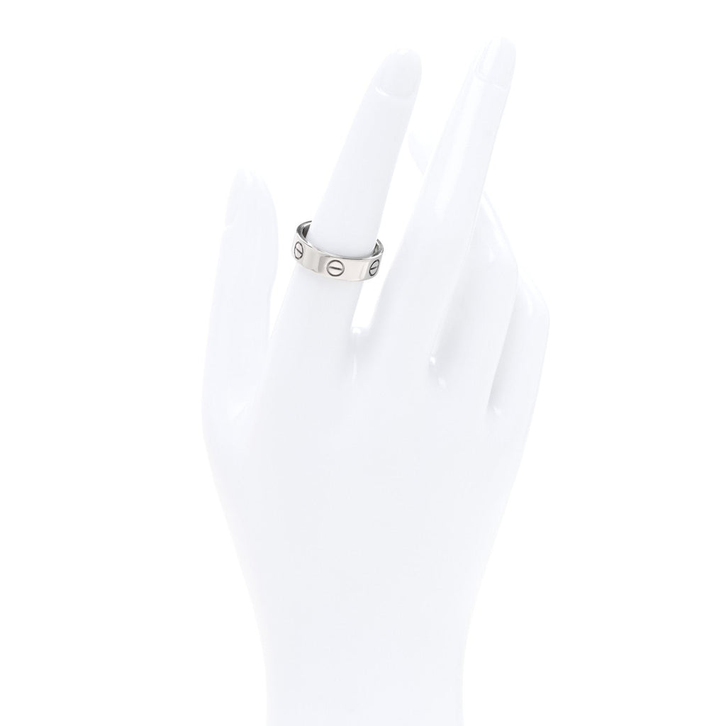 18K White Gold 5.5mm LOVE Ring 55 7.25