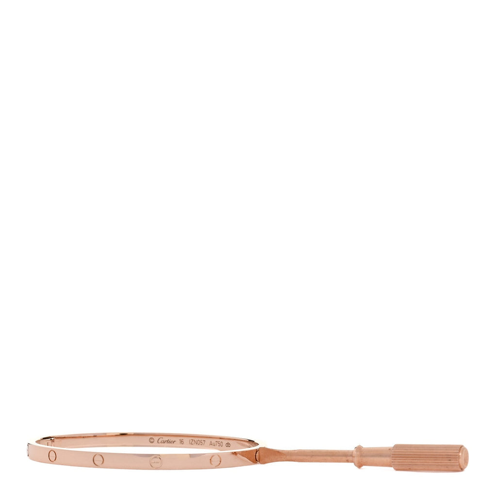 18K Pink Gold Small LOVE Bracelet 16