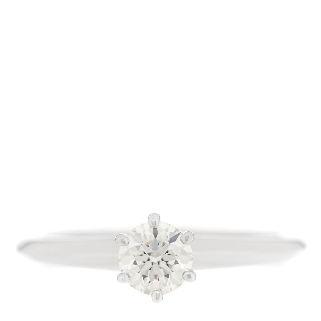 Platinum Diamond .32ct Solitaire Engagement Ring 47 4