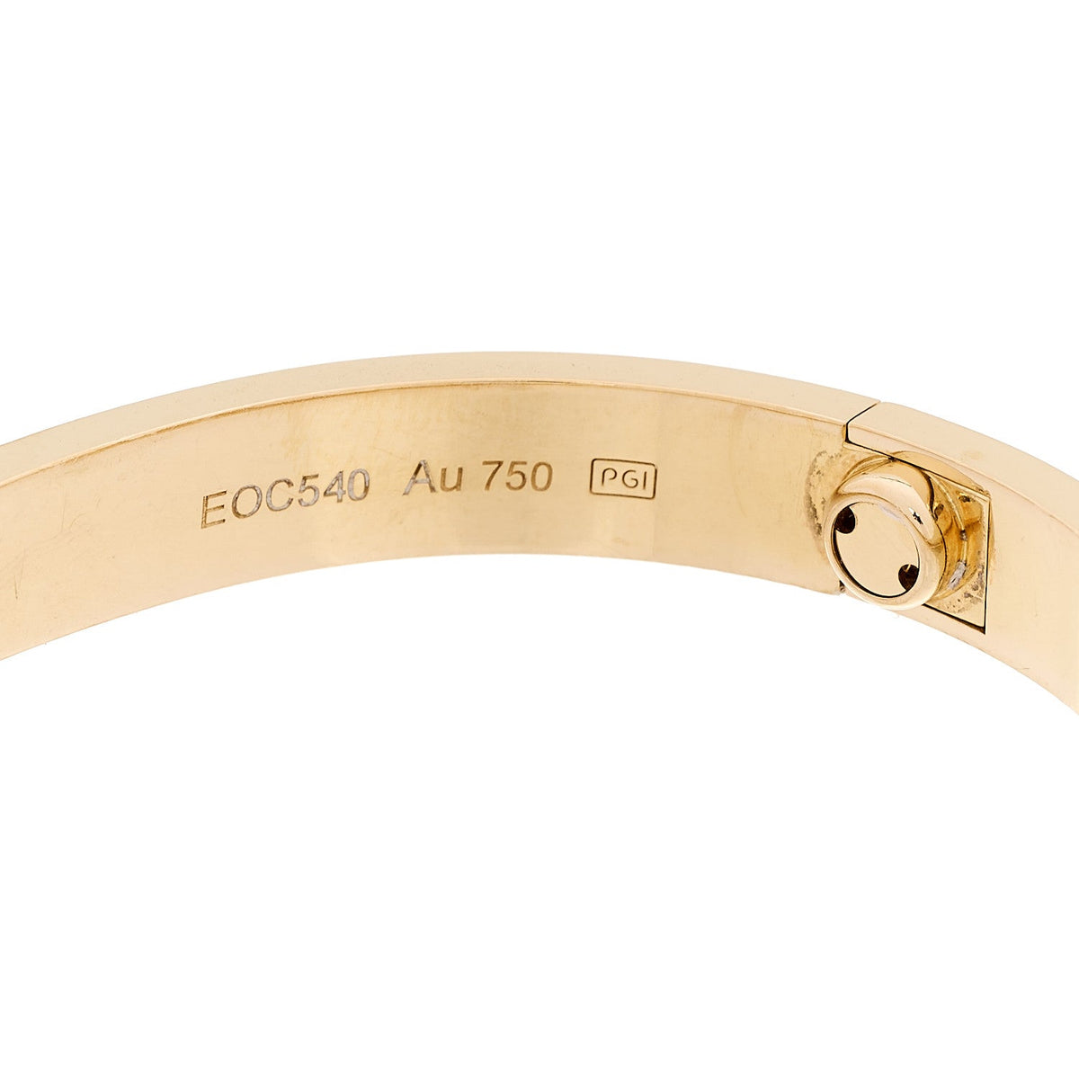 18K Yellow Gold LOVE Bracelet 15