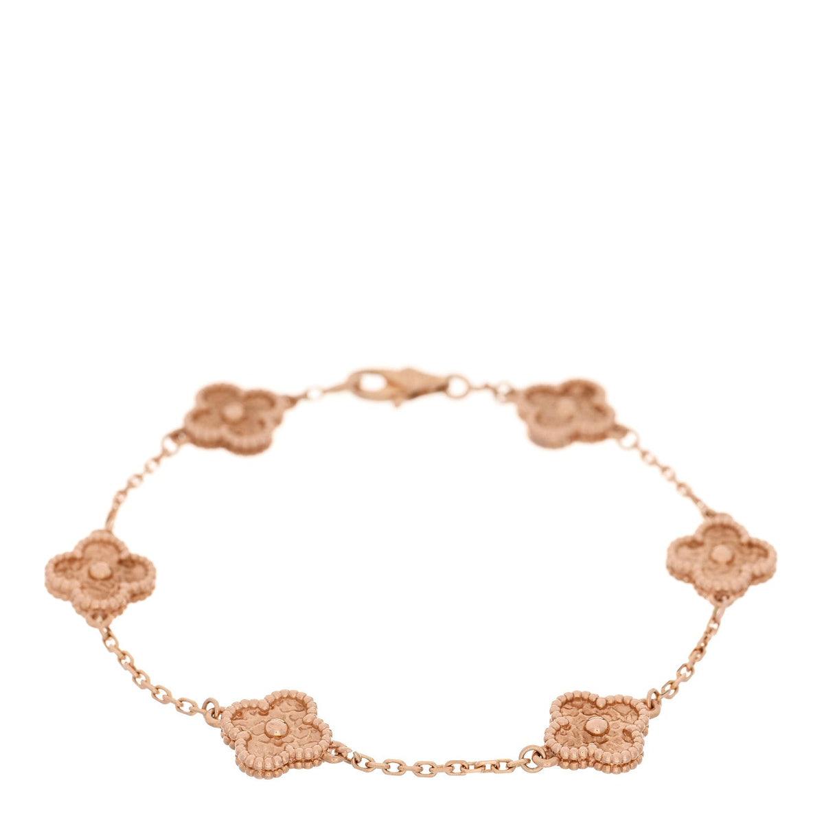 18K Rose Gold 6 Motifs Sweet Alhambra Bracelet