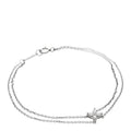 Platinum Diamond .12ctw Victoria Double Chain Bracelet