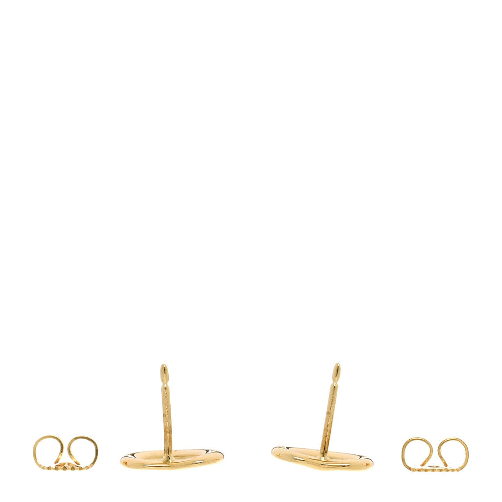 18K Yellow Gold 11mm Elsa Peretti Open Heart Earrings
