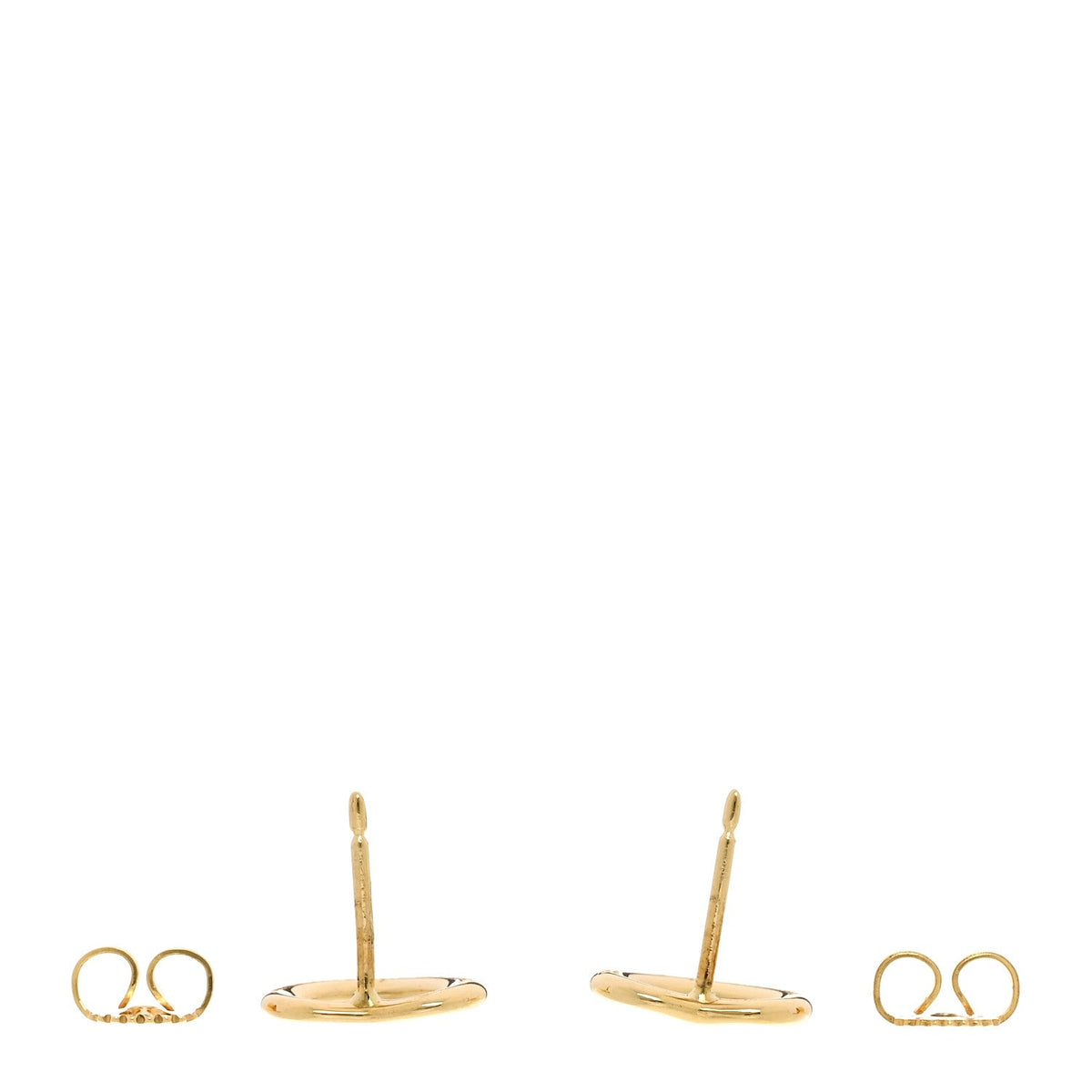 18K Yellow Gold 11mm Elsa Peretti Open Heart Earrings