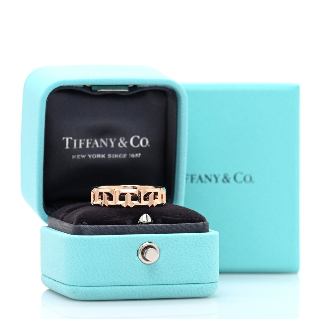 18K Rose Gold T True Wide Ring 63 10.25