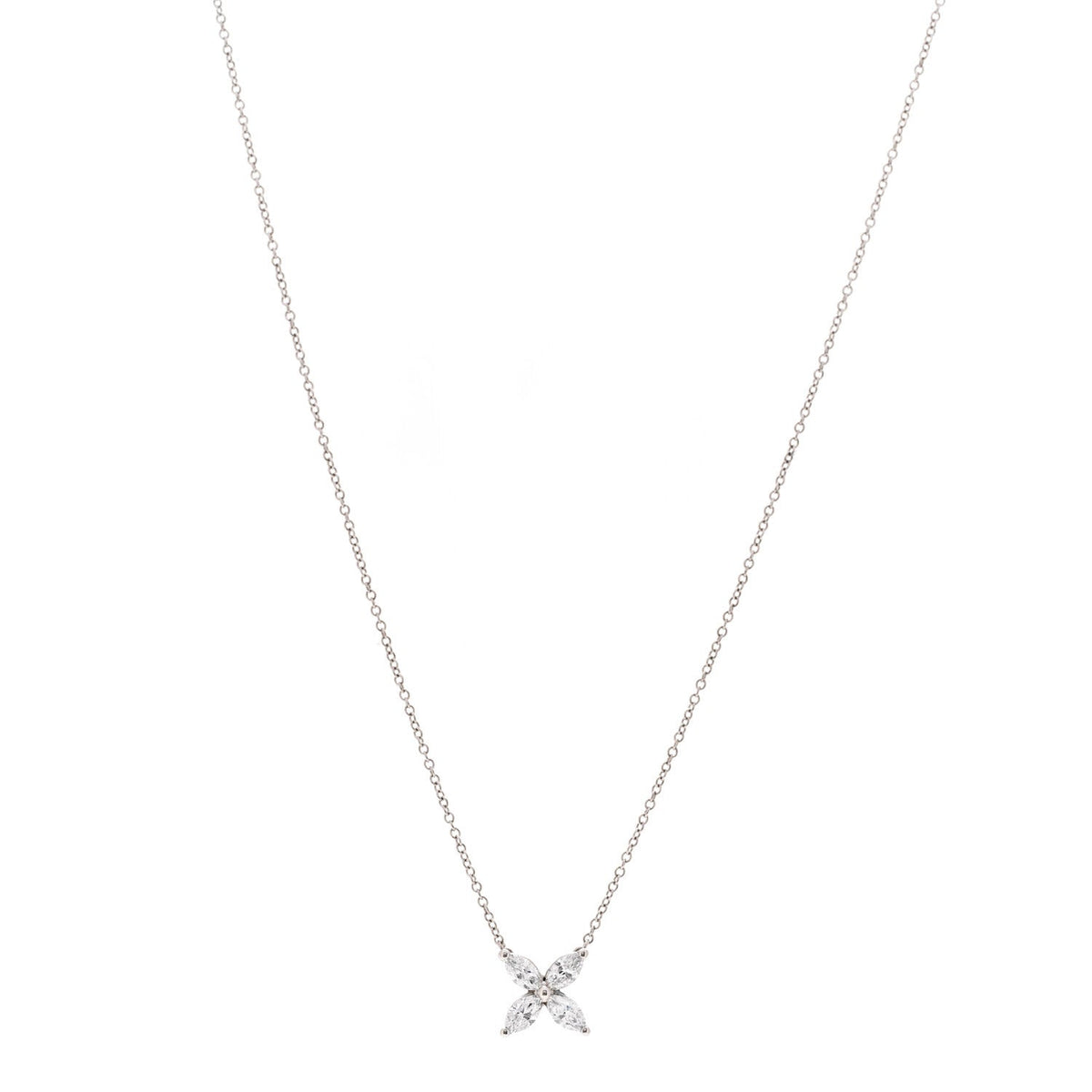 Platinum Diamond Small Victoria Necklace
