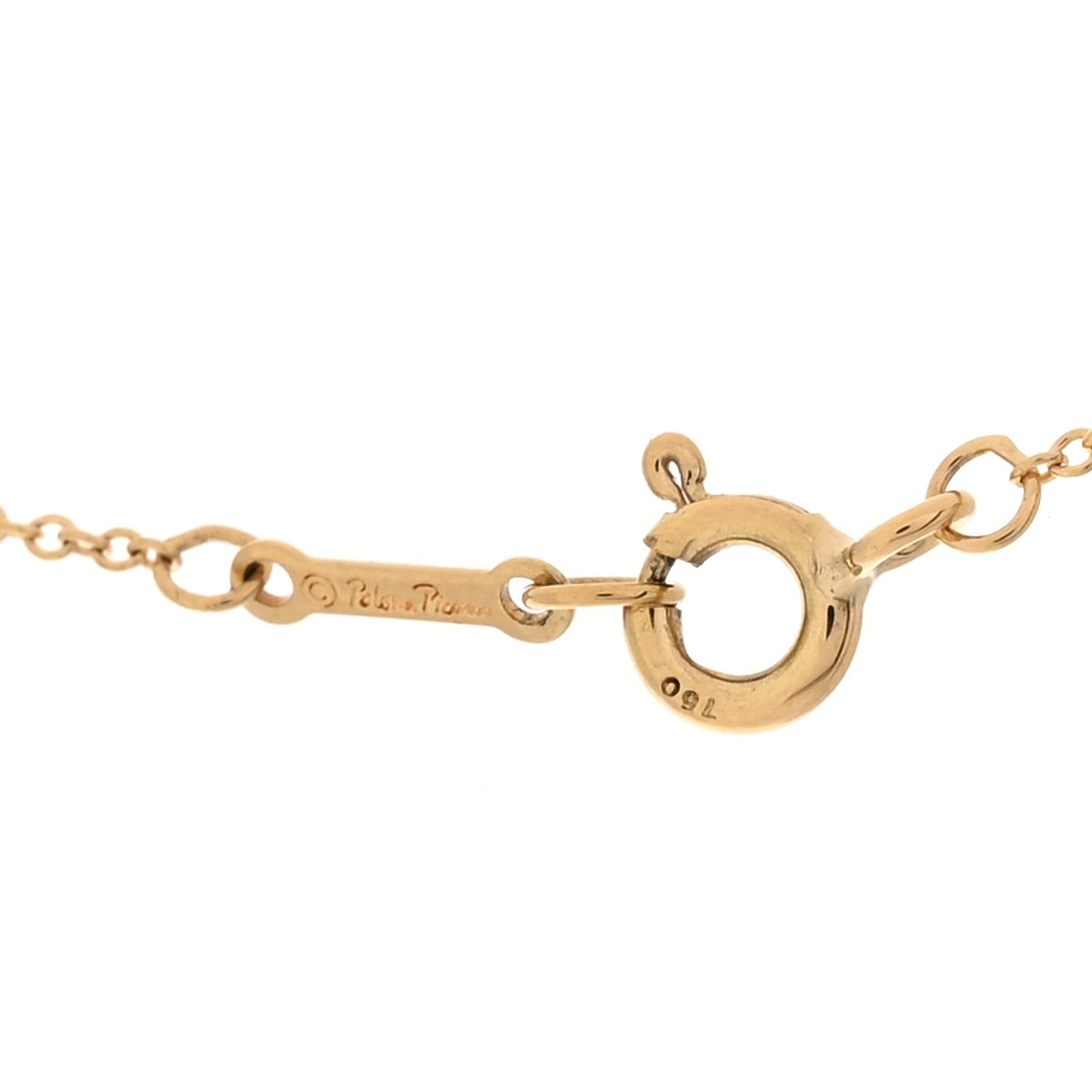 18K Yellow Gold Diamond Paloma Picasso Love & Kisses Pendant Necklace