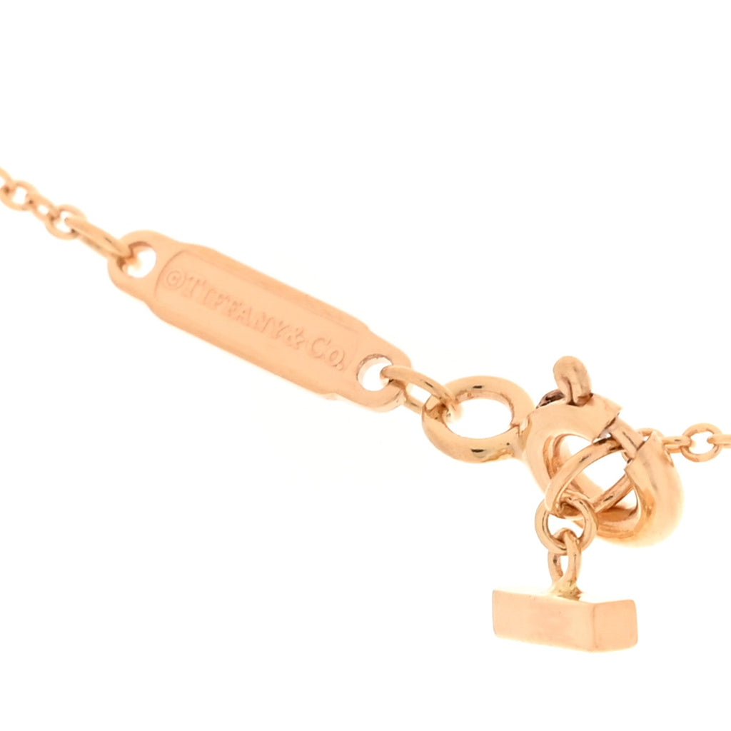 18K Rose Gold Large T Smile Pendant Necklace