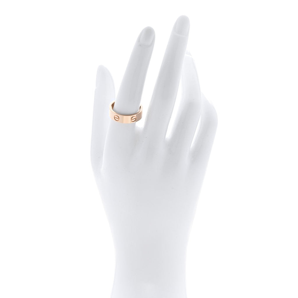 18K Pink Gold 5.5mm LOVE Ring 57 8