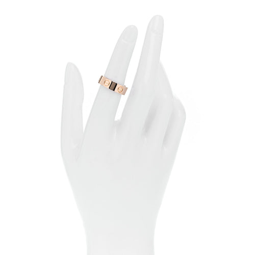 18K Pink Gold 5.5mm LOVE Ring 51 5.75