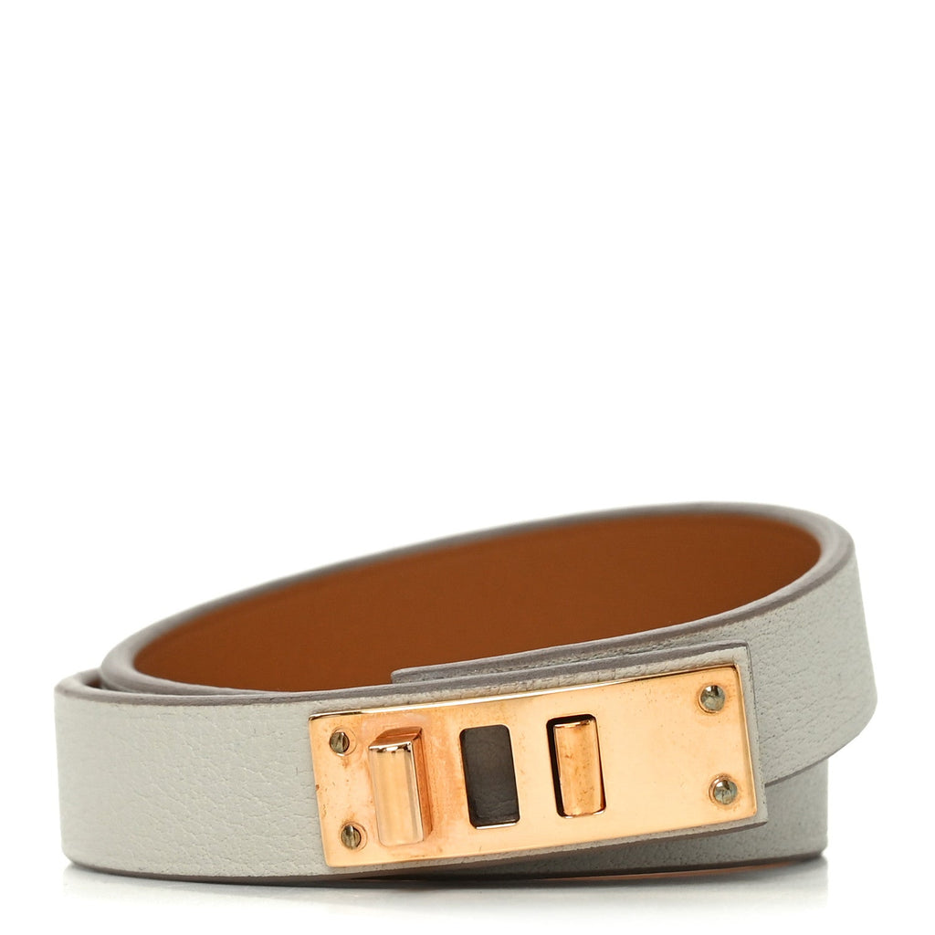 Swift Mini Dog Double Tour Bracelet T1 Gris Perle