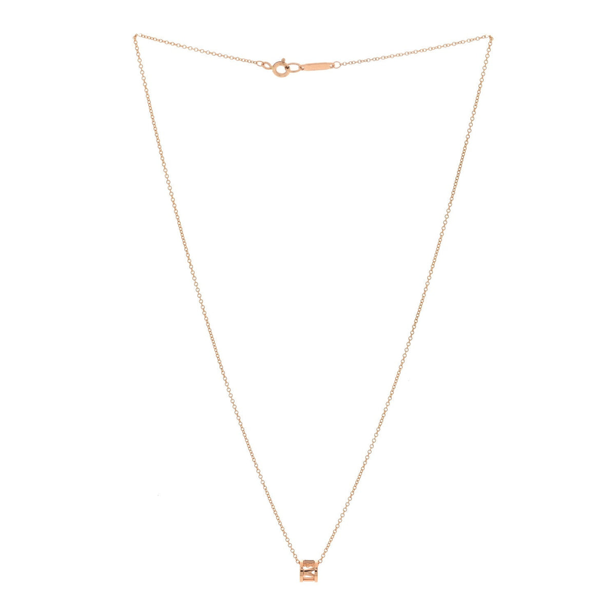 18K Rose Gold Atlas Open Pendant Necklace