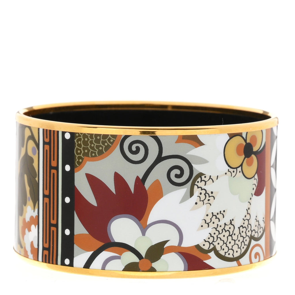 Enamel Printed Extra Wide La Femme Aux Semelles de Vent Bracelet 65