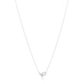 Platinum Diamond Victoria Bow Necklace