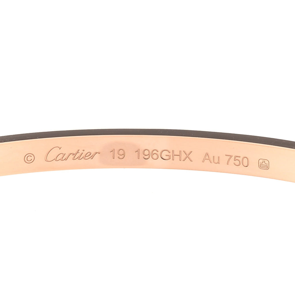 18K Pink Gold Small LOVE Bracelet 19