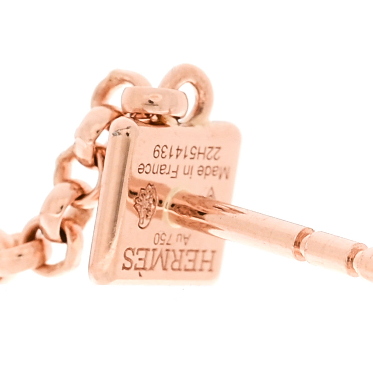 18K Rose Gold Clou d'H Dangle Earrings