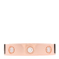 18K Pink Gold 8 Diamond 4mm LOVE Wedding Band Ring 49 5