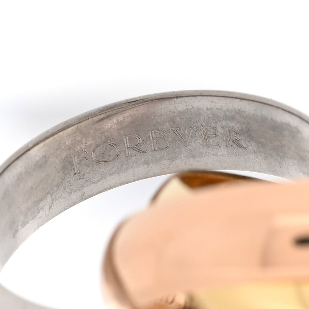 18K Pink Yellow White Gold Extra Large Trinity Ring 51 5.75