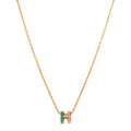 Lacquered Gold Mini Pop H Rocabar Pendant Necklace Malabar