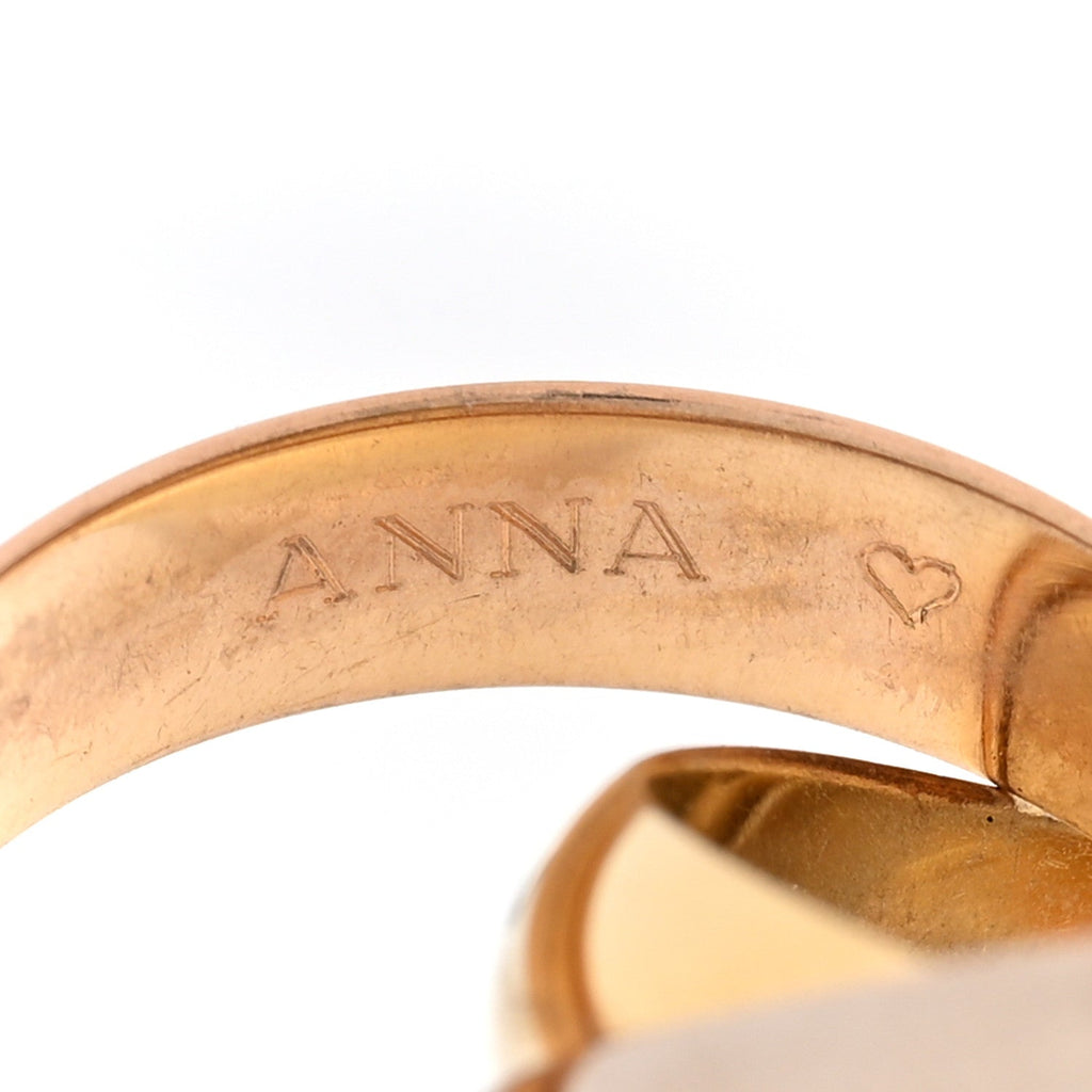 18K Pink Yellow White Gold Extra Large Trinity Ring 51 5.75
