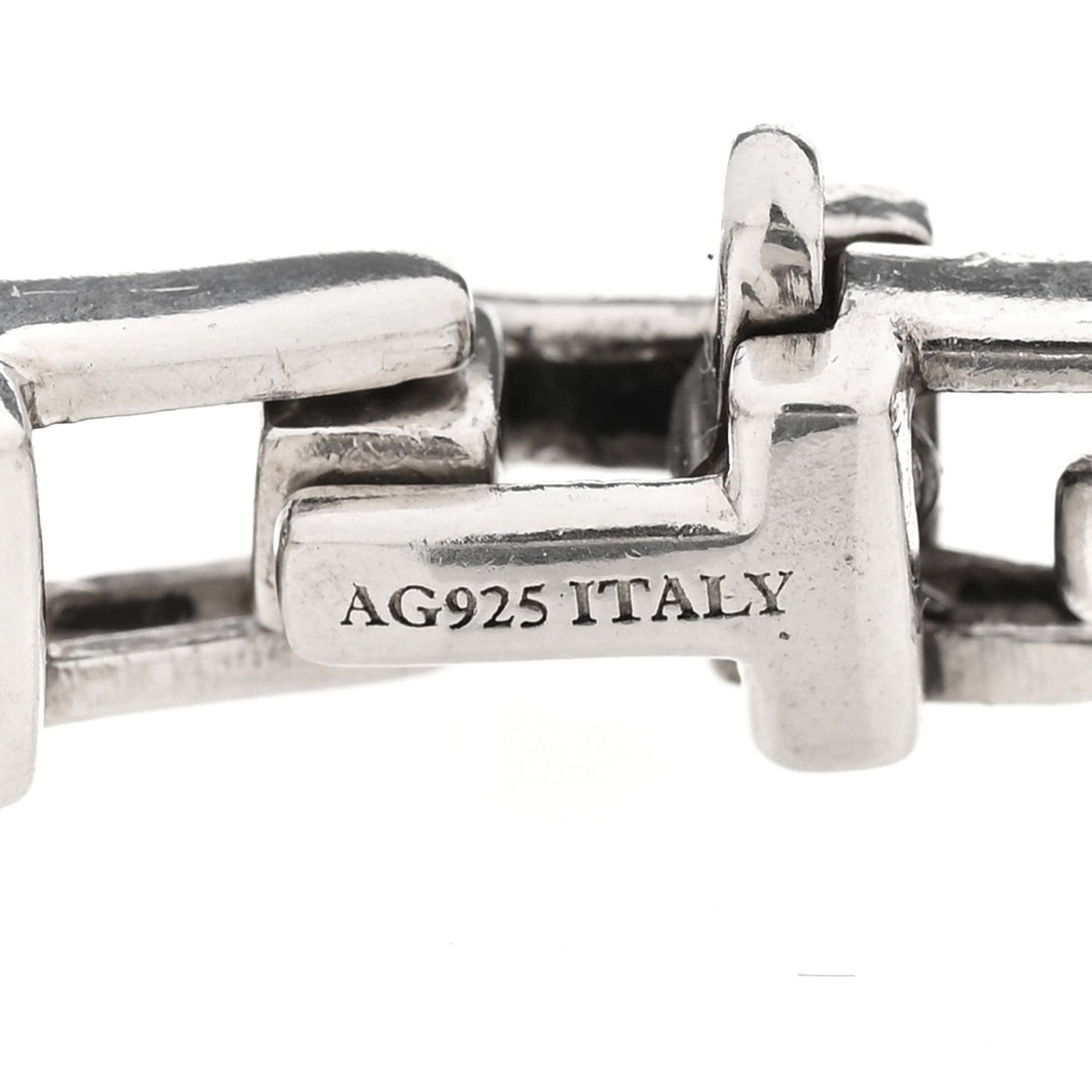 Sterling Silver T Link Chain Bracelet