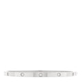 18K White Gold 10 Diamond Small LOVE Bracelet 17
