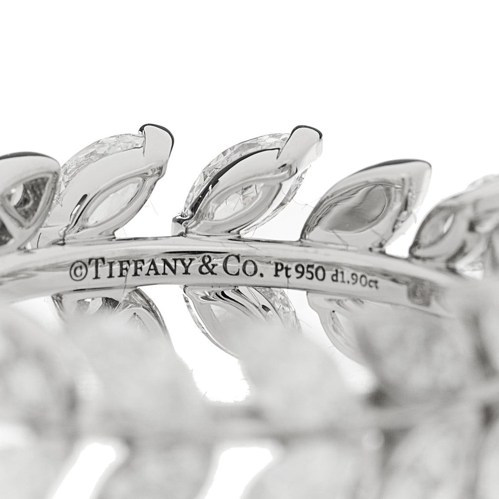 Platinum Diamond Victoria Vine Ring 53 6.5