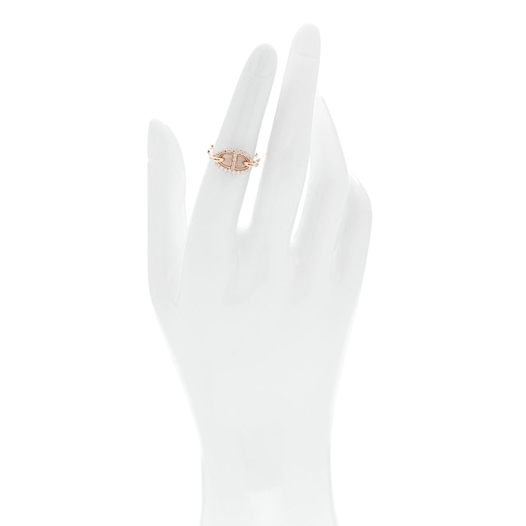18K Rose Gold Diamond Farandole Ring 50 5.25