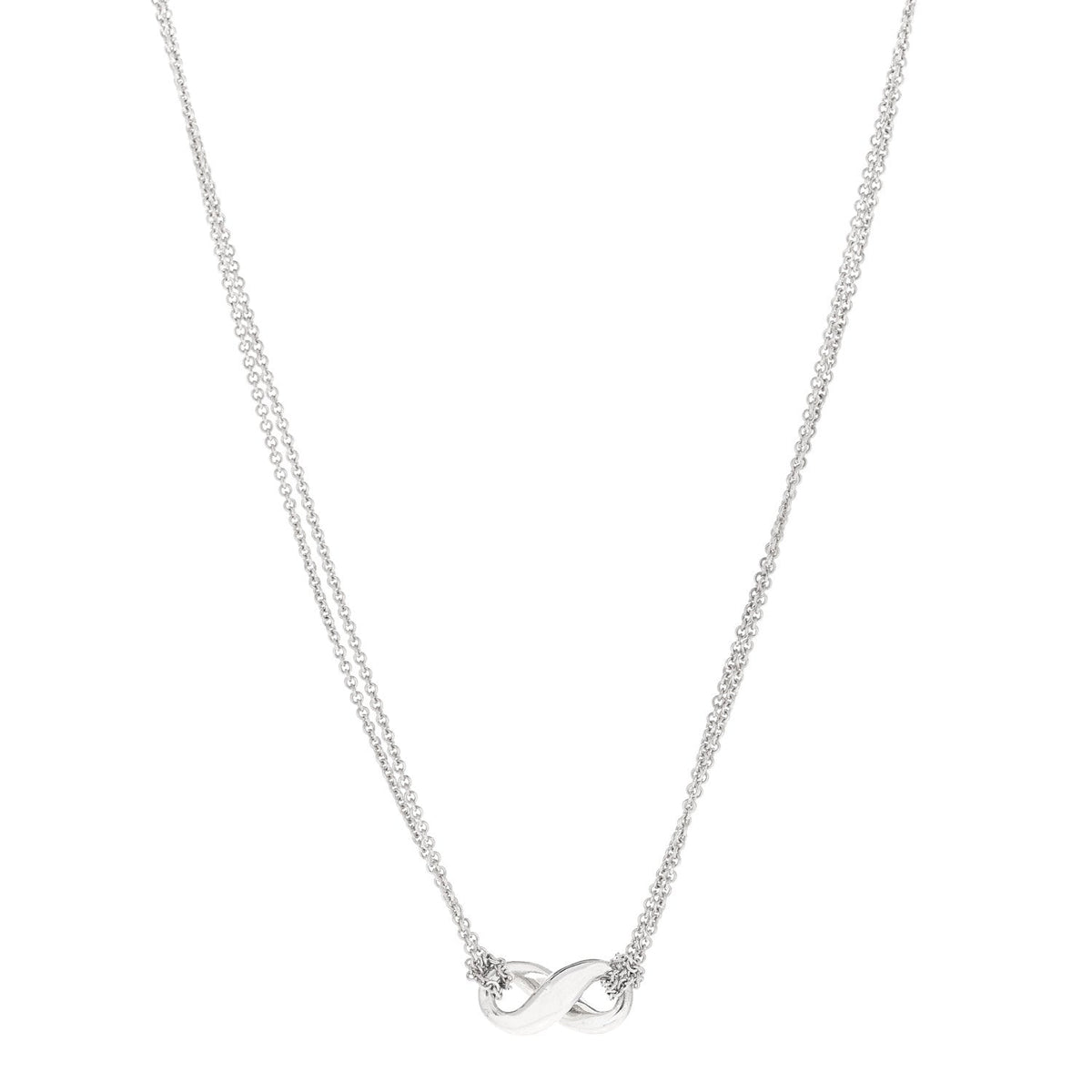 Sterling Silver Figure 8 Pendant Necklace