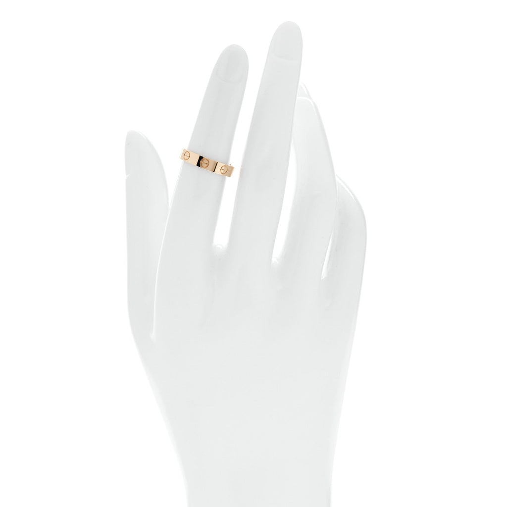 18K Yellow Gold 3.5mm LOVE Wedding Band Ring 49 4.75