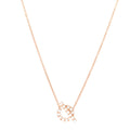 18K Rose Gold Diamond Finesse Pendant Necklace