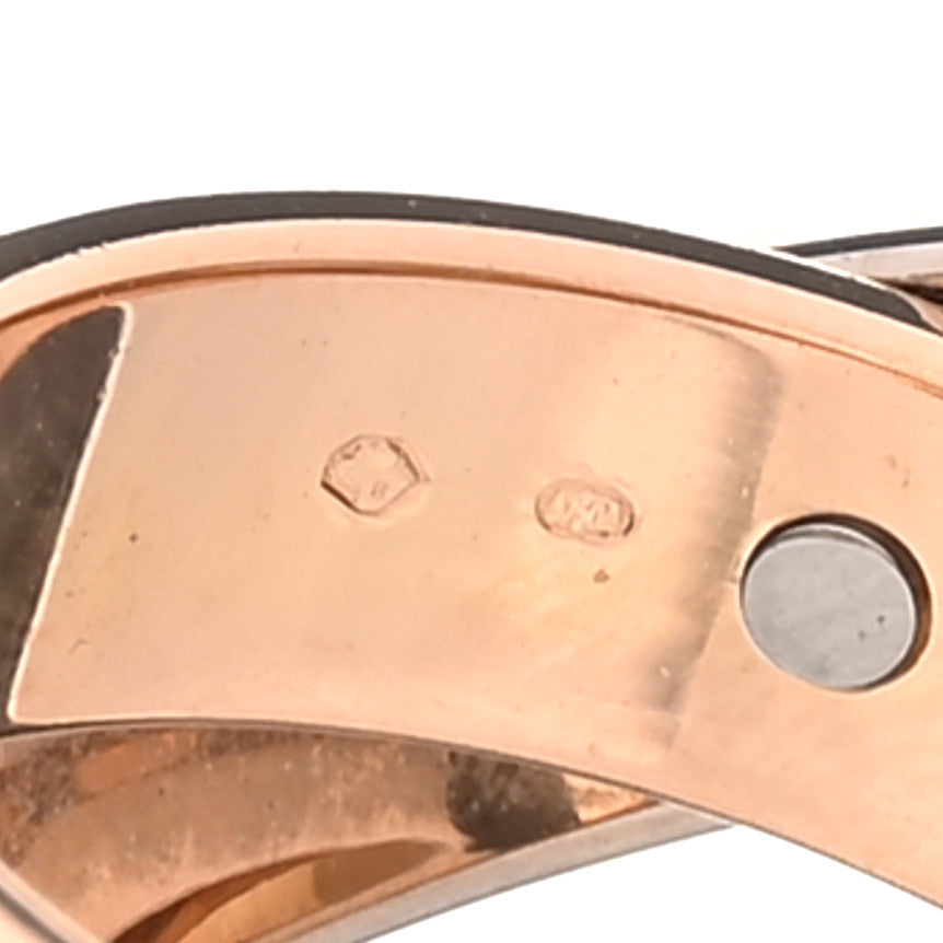 18K White Pink Gold 5.5mm Astro LOVE Ring 50 5.25