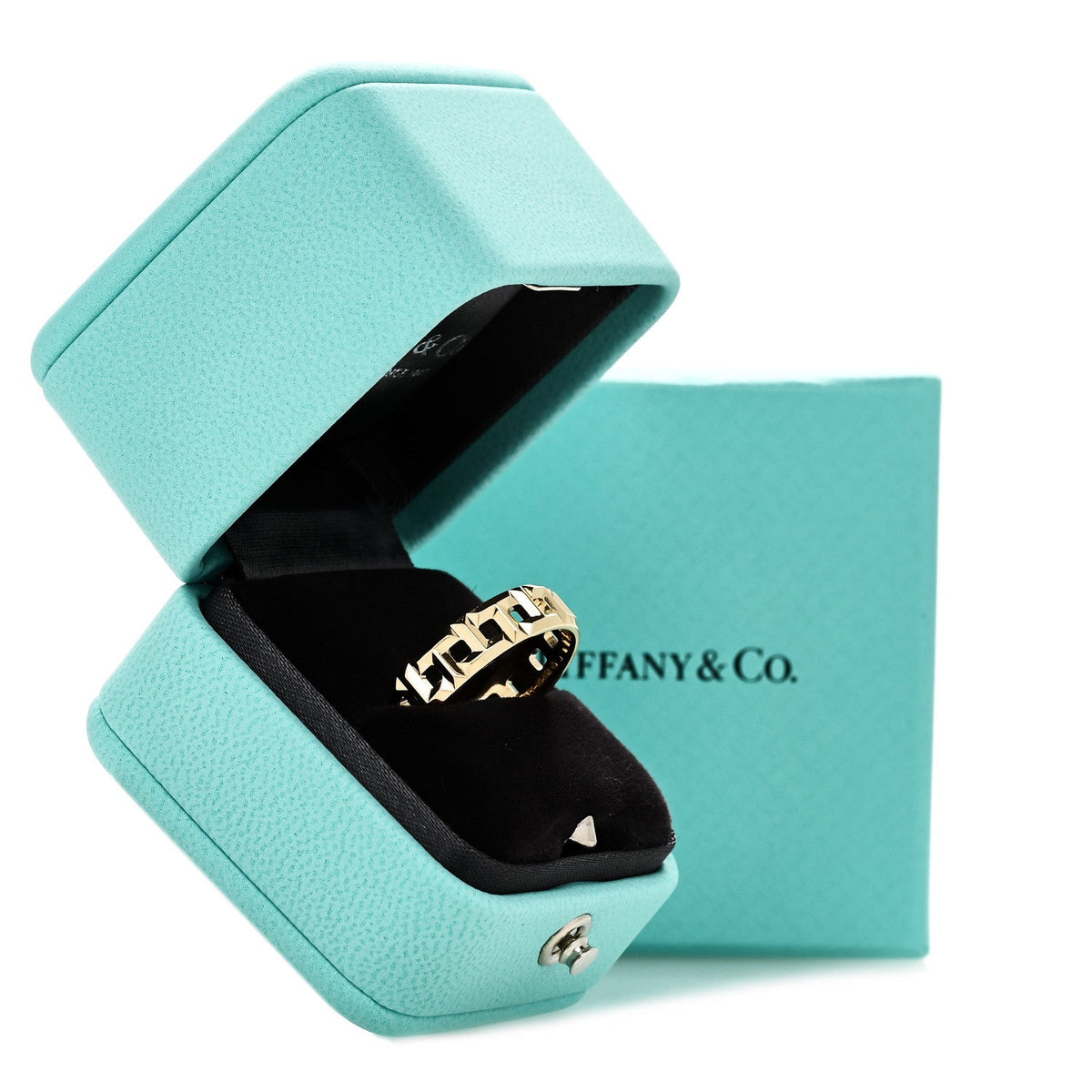 18K Yellow Gold T True Wide Ring 61 9.5