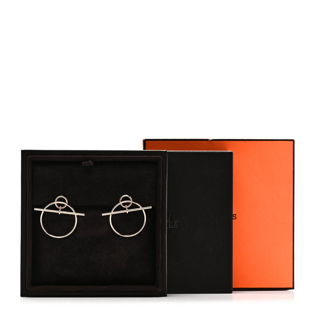 18K Rose Gold PM Loop Earrings