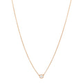 18K Rose Gold Diamond .25ct Elsa Peretti Diamonds by the Yard Pendant Necklace