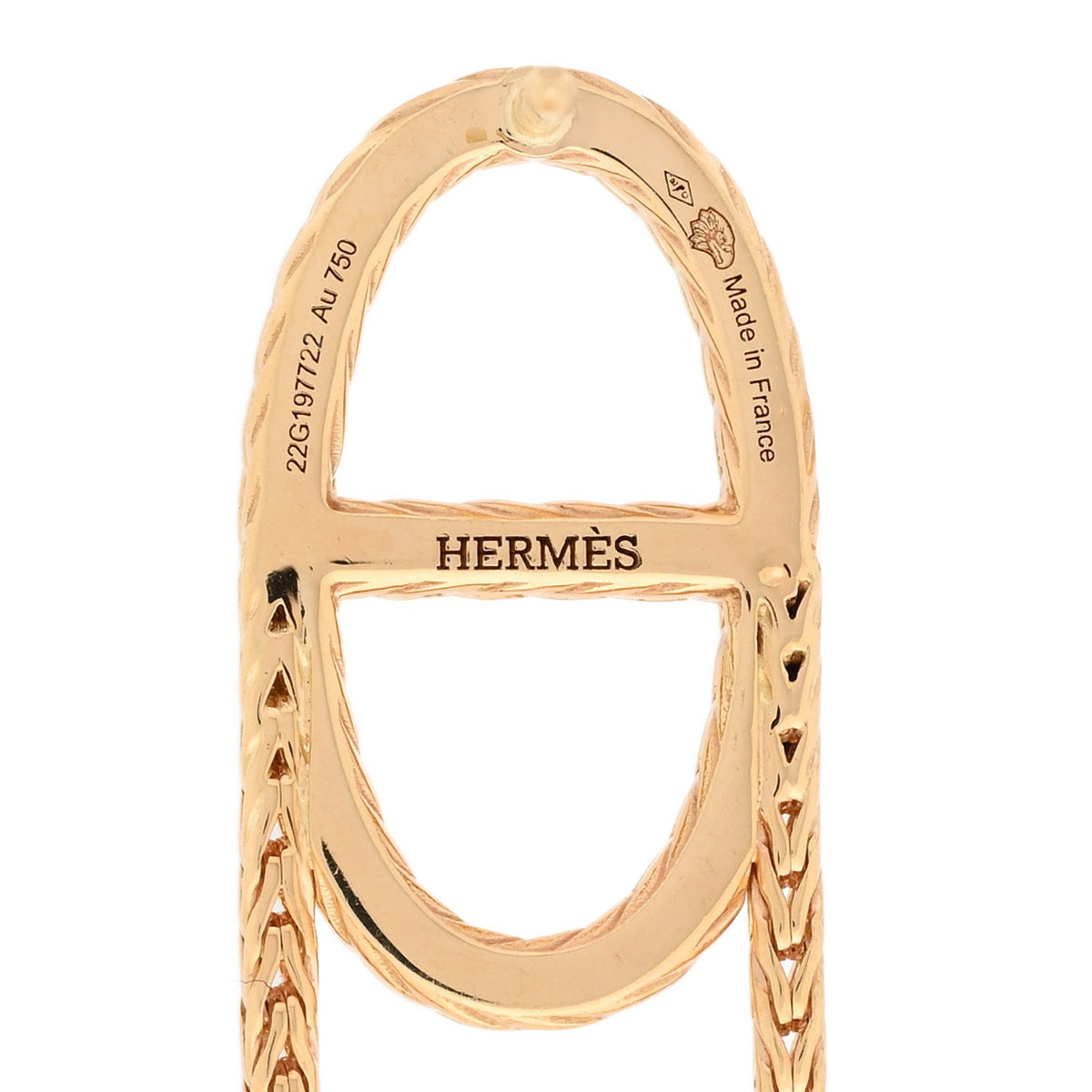 18K Yellow Gold PM Chain d'Ancre Danae Earrings