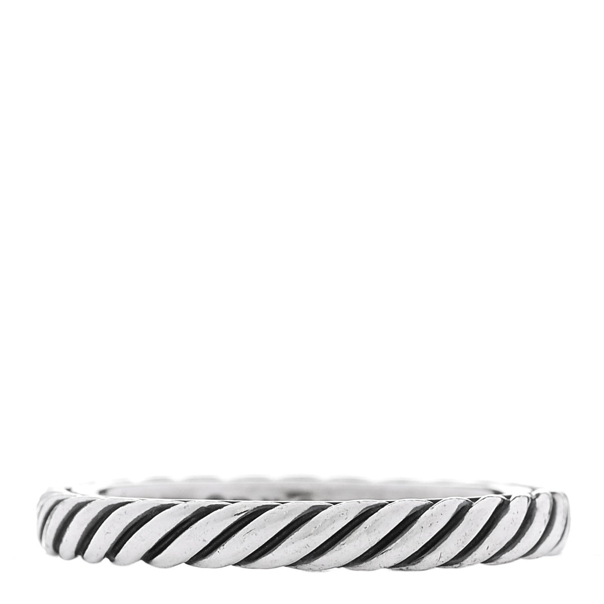Sterling Silver Cable Classics Band Ring 50 5.5